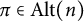 pi element of upper A l t left parenthesis n right parenthesis