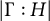 StartAbsoluteValue normal upper Gamma colon upper H EndAbsoluteValue