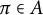 pi element of upper A