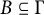 upper B subset of or equal to normal upper Gamma