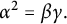 alpha squared equals beta gamma period