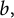 b comma