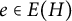 e element of upper E left parenthesis upper H right parenthesis