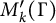 upper M prime Subscript k Baseline left parenthesis normal upper Gamma right parenthesis