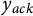 y Subscript a c k