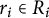 r Subscript i Baseline element of upper R Subscript i