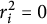 r Subscript i Superscript 2 Baseline equals 0