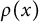 rho left parenthesis x right parenthesis