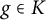 g element of upper K