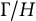normal upper Gamma divided by upper H