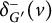 delta Subscript upper G prime Superscript minus Baseline left parenthesis v right parenthesis