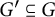 upper G prime subset of or equal to upper G