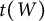 t left parenthesis upper W right parenthesis