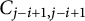 upper C Subscript j minus i plus 1 comma j minus i plus 1