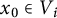 x 0 element of upper V Subscript i
