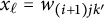 x Subscript script l Baseline equals w Subscript left parenthesis i plus 1 right parenthesis j k prime