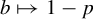 b right arrow from bar 1 minus p