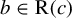 b element of normal upper R left parenthesis c right parenthesis