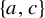 StartSet a comma c EndSet