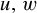 u comma w