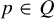 p element of upper Q