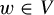 w element of upper V