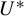 upper U Superscript asterisk