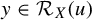y element of script upper R Subscript upper X Baseline left parenthesis u right parenthesis