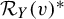 script upper R Subscript upper Y Baseline left parenthesis v right parenthesis Superscript asterisk