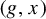 left parenthesis g comma x right parenthesis