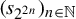 left parenthesis s Subscript 2 Sub Superscript 2 n Subscript Baseline right parenthesis Subscript n element of double struck upper N
