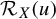 script upper R Subscript upper X Baseline left parenthesis u right parenthesis