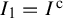 upper I 1 equals upper I Superscript normal c