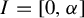 upper I equals left bracket 0 comma alpha right bracket