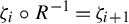 zeta Subscript i Baseline ring upper R Superscript negative 1 Baseline equals zeta Subscript i plus 1