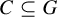 upper C subset of or equal to upper G