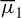 mu overbar Subscript 1