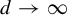 d right arrow infinity