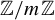 double struck upper Z divided by m double struck upper Z