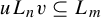 u upper L Subscript n Baseline v subset of or equal to upper L Subscript m