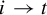 i right arrow t