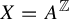 upper X equals upper A Superscript double struck upper Z