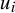 u Subscript i