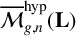 ModifyingAbove script upper M With quotation dash Subscript g comma n Superscript hyp Baseline left parenthesis bold upper L right parenthesis