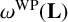 omega Superscript upper W upper P Baseline left parenthesis bold upper L right parenthesis