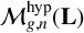 script upper M Subscript g comma n Superscript hyp Baseline left parenthesis bold upper L right parenthesis