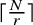 left ceiling StartFraction upper N Over r EndFraction right ceiling