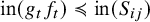 in left parenthesis g Subscript t Baseline f Subscript t Baseline right parenthesis precedes or equal to in left parenthesis upper S Subscript i j Baseline right parenthesis