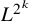 upper L Superscript 2 Super Superscript k