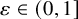 epsilon element of left parenthesis 0 comma 1 right bracket